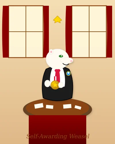 Self-Awarding Weasel