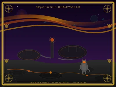 Spacewolf Tapestry